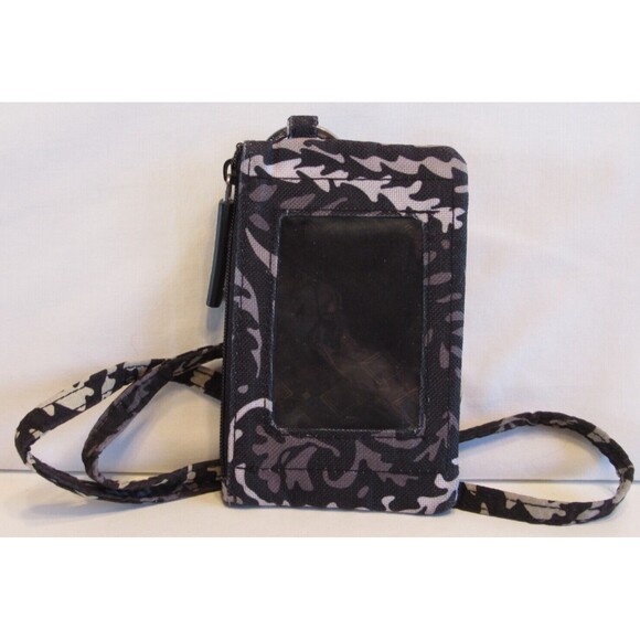 Vera Bradley Accessories - Vera Bradley Zip ID Case and Matching Lanyard Paisley Noir Pattern